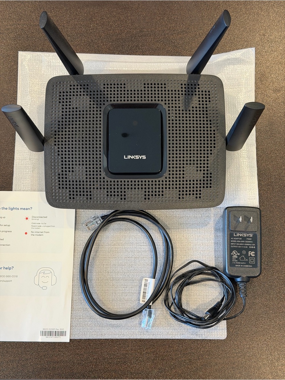 LINKSYS Tri-Band Mesh WiFi 5 Router - Picture 6 of 6
